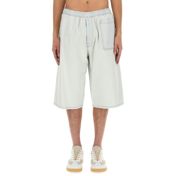 Mm6 Maison Margiela Men Denim Bermuda Shorts